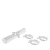 Tizo Lucite Napkin Rings, Set Of 4 In White