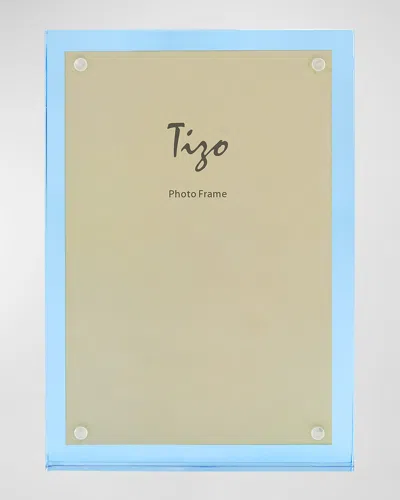 Tizo Color Lucite Frame, 8" X 10" In Clear &amp; Blue