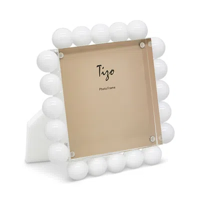 TIZO LUCITE SMALL SQUARE FRAME WITH BUBBLES