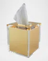 Tizo Lucite Tissue Box Cover In Gold