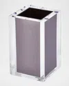 Tizo Lucite Tooth Brush Cup Holder In Silver