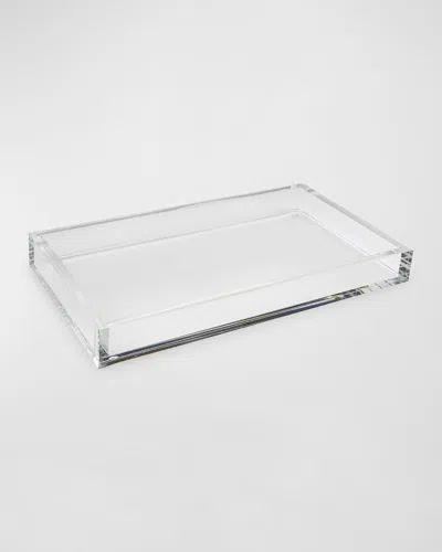 Tizo Lucite Tray, 12" X 16" In Burgundy