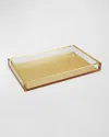 Tizo Lucite Tray, 12" X 8" In Gold