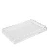Tizo Lucite Tray Clear Wave Design, 12 X 16 In Transparent