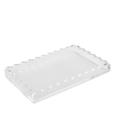 Tizo Lucite Tray Clear Wave Design, 12 X 16 In Transparent