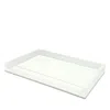 Tizo Lucite Tray, White In White