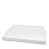 Tizo White Lucite Tray With Bubble Handles