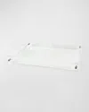 Tizo Lucite Tray With Handle In Transparent
