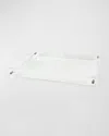 Tizo Lucite Tray With Handle In Clear