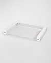 TIZO LUCITE TRAY WITH HANDLE