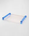 TIZO LUCITE TRAY WITH HANDLE