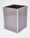 Tizo Lucite Waste Basket In Silver