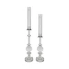 Tizo Medium Crystal Ball & Shade Candleholder In Transparent