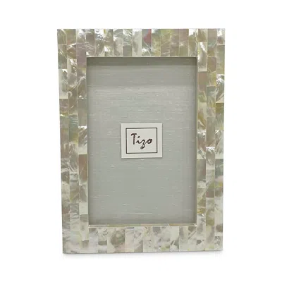 Tizo Mother Of Pearl 8 X 10 Picture Frame In Gray