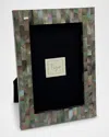 Tizo Mother Of Pearl 4 X 6 Picture Frame In Black