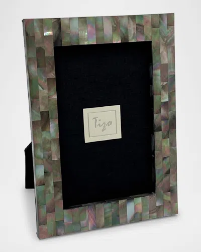 Tizo Mother Of Pearl 4 X 6 Picture Frame In Black