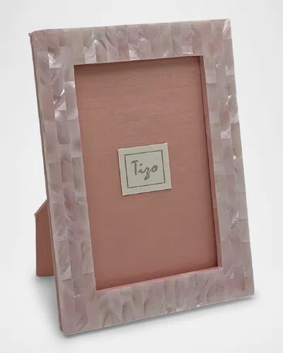 Tizo Mother Of Pearl 4 X 6 Picture Frame In Pink
