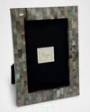 Tizo Mother Of Pearl Frame, 5" X 7" In Black