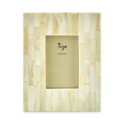 Tizo Resin & Bone Frame, 5 X 7 In White
