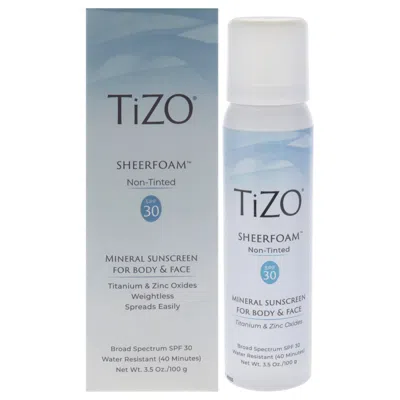 Tizo Sheerfoam Body And Face Non-tinted Spf 30 By  For Unisex - 3.5 oz Sunscreen In Multi