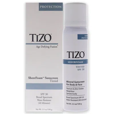 Tizo Sheerfoam Body And Face Tinted Spf 30 By  For Unisex - 3.5 oz Sunscreen