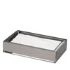 Tizo Lucite Guest Towel Tray In Silver