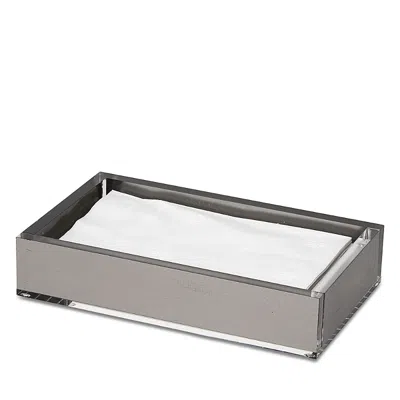 TIZO SILVER LUCITE GUEST TOWEL TRAY