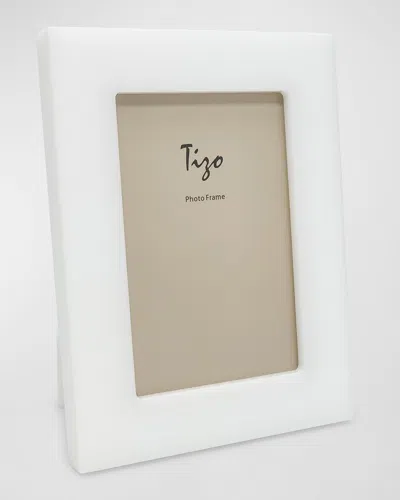 Tizo Lucite Frame W/border, 5" X 7" In White