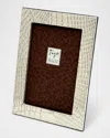 Tizo Sterling Crocodile Frame, 5" X 7" In Silver