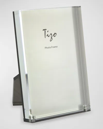 Tizo Lucite Easel Back Frame, 4" X 6" In Clear &amp; Silver