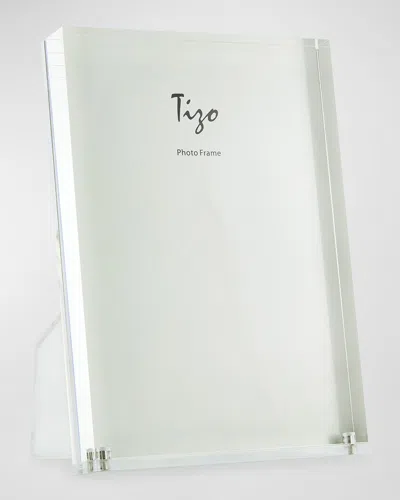 Tizo Thick Lucite Easle-back Frame - 4" X 6" In White