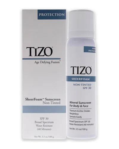 Tizo Unisex 3.5oz Sheerfoam Body And Face Non-tinted Spf 30 Sunscreen In White