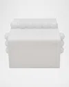 Tizo Lucite Bubble Design Box With Lid In White