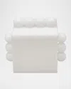 Tizo Lucite Bubble Design Box With Lid In White