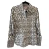 Tizzie Women's Rome Shirt In Grey Geo Print In Multi