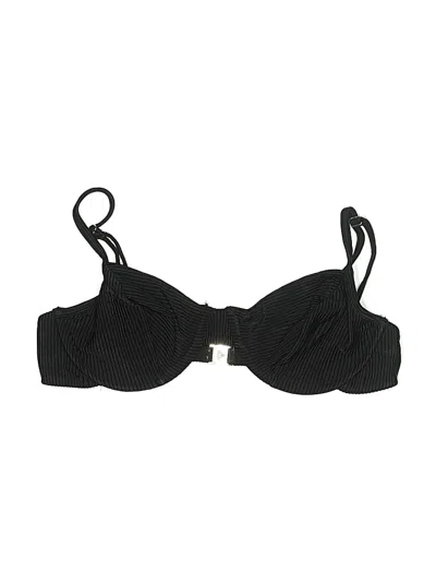 Pre-owned Tj Swim Swimsuit Top Black Swimwear