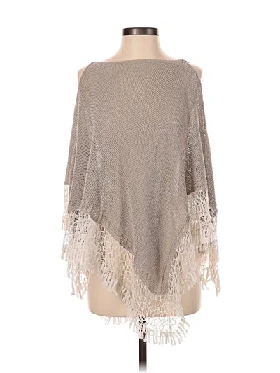 Pre-owned Tj Trussardi Jeans Poncho In Silver