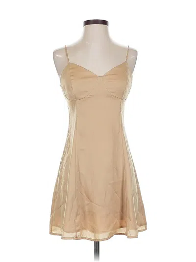 Pre-owned Tjd™ Cocktail Dress In Brown