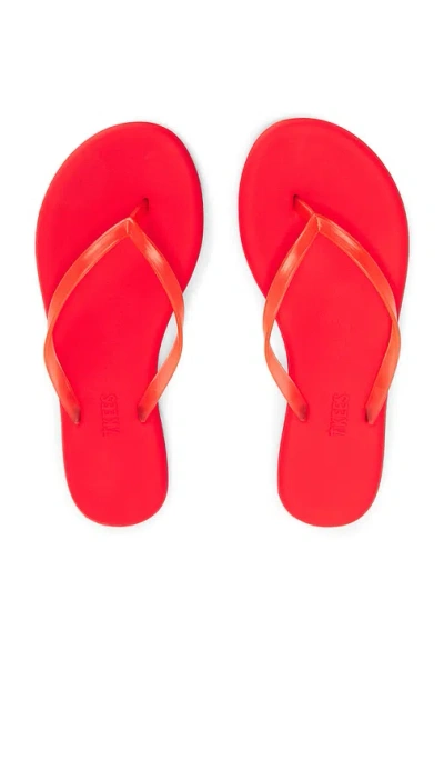 Tkees Aqua Jelly Flip Flops Sol Red