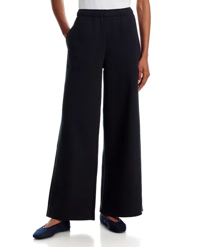 Tkees Ceramic Fleece Wide Leg Sweatpants In Black