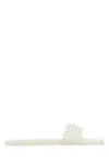 Tkees Chalk Leather Serena Slippers In White