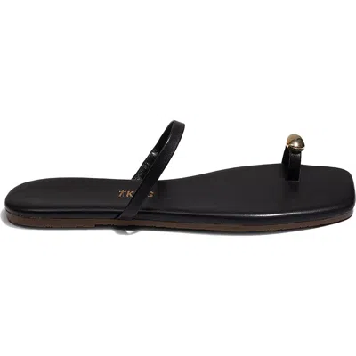 Tkees Colette Toe Loop Sandal In Black