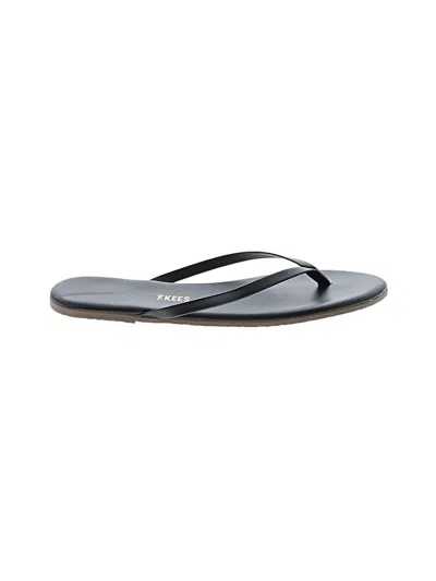 Pre-owned Tkees Flip Flops In Black