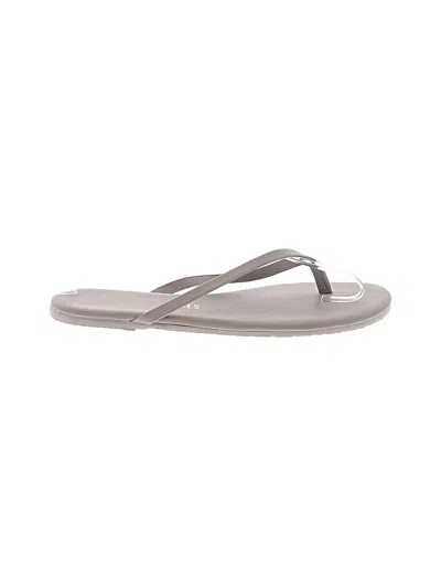 Pre-owned Tkees Flip Flops In Gray
