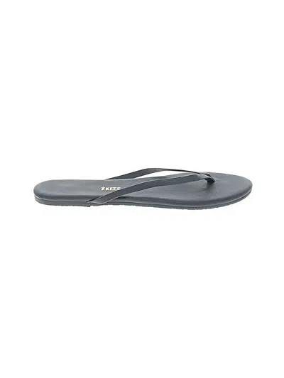 Pre-owned Tkees Flip Flops In Gray