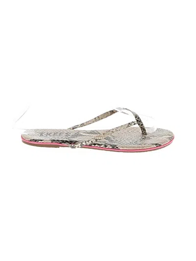 Pre-owned Tkees Flip Flops In Silver