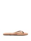 Tkees Foundations Matte Leather Flip-flops In Neutral