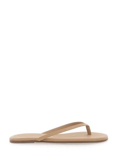 Tkees Foundations Thong Sandals With Logo-etched Insole In Beige