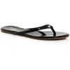 Tkees Glosses Womens Solid Patent Leather Flip-flops In Multi