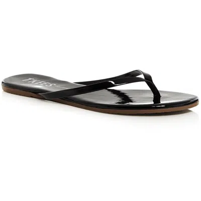 Tkees Glosses Womens Solid Patent Leather Flip-flops In Multi
